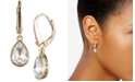 DKNY Crystal Logo Teardrop Drop Earrings, Created for Macy's
